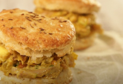 Carla Hall’s Curry Chicken Salad with Cumin Biscuit on The Chew
