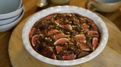 Chocolate fig pudding dessert on Eating Well with Hemsley and Hemsley