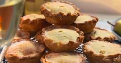 Paul Hollywood’s mini fruit tarts with apricot, pear, apple filling and fruit wines on Pau ...