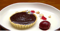 Mimi Baines’s salted chocolate tart dessert on MasterChef Australia