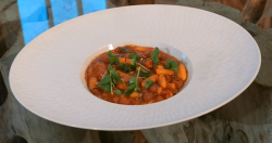 Joe Hurd pasta fazool dish on Saturday Kitchen