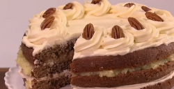 Carla Hall’s Spiced Pineapple Pecan Cake on The Chew