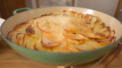 James Martin’s Tartiflette with bacon fat salad dish on Saturday Kitchen