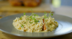 James Martin’s Thai crab risotto with lemongrass and kaffir lime dish on Saturday Kitchen