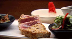 Tuna Tataki dish on Masterchef Australia