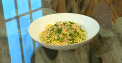 John Torode’s white crab spaghetti dish on Saturday Kitchen