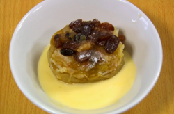 Richard and Amelle’s baked apples with sultanas dessert on Celebrity Masterchef