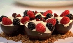 Harry’s big bang chocolate and fruit dessert on Masterchef Australia