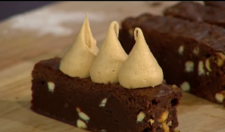 John Whaite’s chocolate brownies with buttercream on The Saturday Show