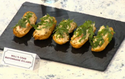 Will Torrent’s crab mayonnaise eclairs on sunday Brunch