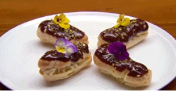 Brett Carter’s Jaffa éclairs on MasterChef Australia