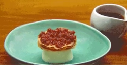 Chloe’s Pancetta Fat Parfait with a Pancetta praline dish on Masterchef Australia