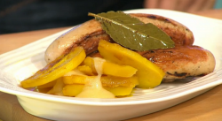 Simon Rimmer’s Pickled Sausages with Potato and Apple Salad on Sunday Brunch