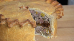 Hairy Bikers gourmets pork pie with leek, prunes and cider