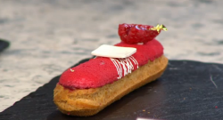 Will Torrent’s maitre choa red love eclair on Sunday Brunch