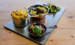 Indian spiced shepherds pie with vegetable curry on the Hairy Bikers Everyday Gourmets