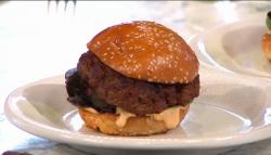 Pritesh Mody’s cheese burger on Sunday Brunch