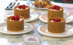 The JW Cheesecake American dessert on Sunday Brunch