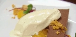 Mimi’s chocolate aero with honey ice cream dessert on MasterChef Australia