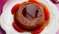 Simon Rimmer’s Creme Caramel with Pink Grapefruit Biscuits on Sunday Brunch