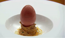 Heston’s Verjus in Egg dessert on Masterchef Australia