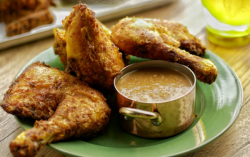 Simon Rimmer’s Indonesian Fried Chicken with Hot Peanut Sauce on Sunday Brunch