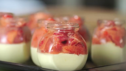 James Martin’s lemon posset with strawberries dessert from the ASAD advert