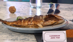 Pritesh Mody’s Caribbean jerk fish on Sunday Brunch