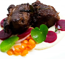 Elena twice cooked lamb with beetroot on MasterChef Australia