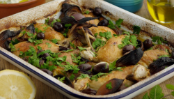 Tonia Buxton’s Chicken, Lemon and Olive Tray Bake with Tzatziki on Sunday Brunch