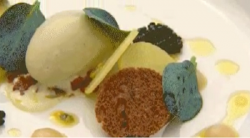 George Calombaris’s oyster ice cream dessert on Masterchef Australia