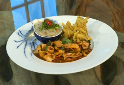 John Torode’s squid and rice noodle salad on Saturday Kitchen