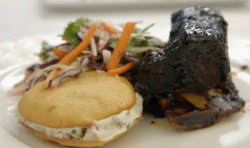 Jimmy Osmond’s sticky bourbon braised beef ribs dish on Celebrity masterchef UK