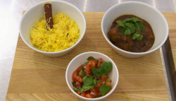 Louise’s bangalore chicken curry on Celebrity Masterchef UK