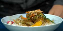 John’s crispy chilli beef dish on The Saturday Show