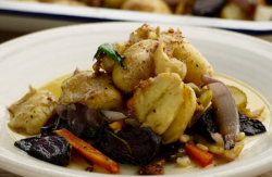 Simon Rimmer’s Root Vegetable and Goats Cheese Hash dish on Sunday Brunch