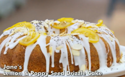 Jane’s lemon and poppy seed drizzle cake on The Great British Bake Off