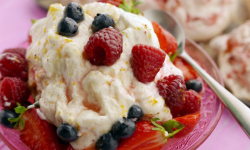 Simon Rimmer’s Pink Swirl Meringues Dessert on Sunday Brunch