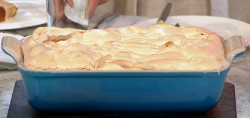 Andy Bates banana and pineapple meringue Brazilian pudding on Sunday Brunch
