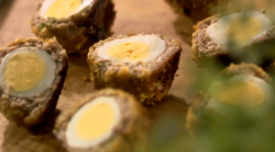 Lorraine Pascale’s herbed baked scotch eggs recipe on Home Cooking Made Easy