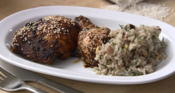 Rick Stein’s sumac chicken with pomegranate molasses and sundried tomatoes on Saturday Kitchen