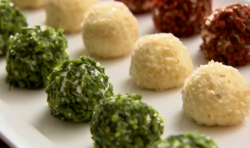 Lorraine Pascale’s goats cheese truffles on Home Cooking Made Easy