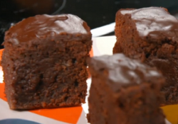 Lucy Jones’ chocolate brownies with agave syrup on Food Unwrapped