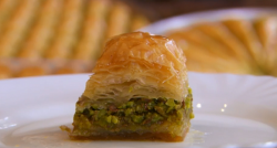 Armid’s Baklava dessert using a old Turkish recipe  on The great British Bake Off