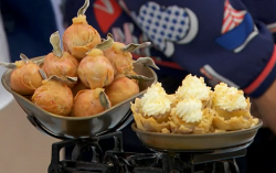 Candice’s apple rounds and banoffee whiskey cups on The Great British Bake Off