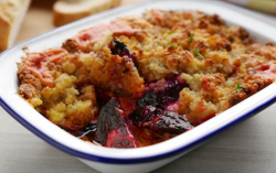 Simon Rimmer’s vegeterian baked beetroot crumble on Sunday Brunch