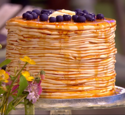 Jane’s lemon blueberry pancakes on The Great British Bake Off: An Extra Slice