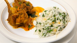 Hugh’s lamb Durban curry with pilau rice on Yes Chef