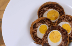 Roberts’s Manchester scotch eggs on the Hairy Bikers – Chicken and Egg