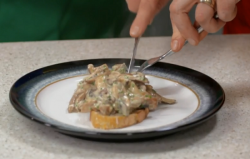 Matt Gillan’s creamy mushrooms on toast on Yes Chef